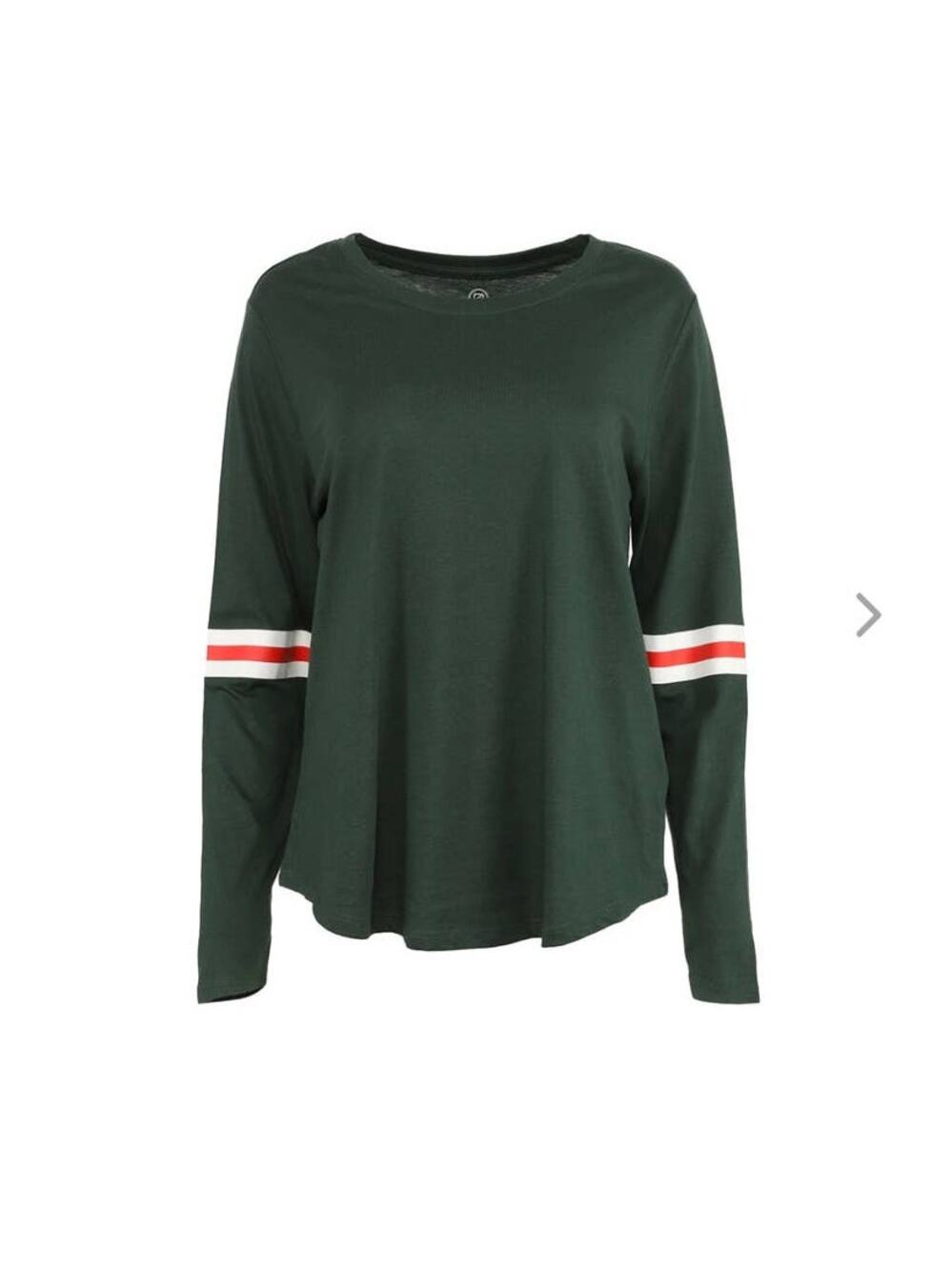 NEW NHL Green Red White Cotton Long Sleeve Tee shirt - SMALL
